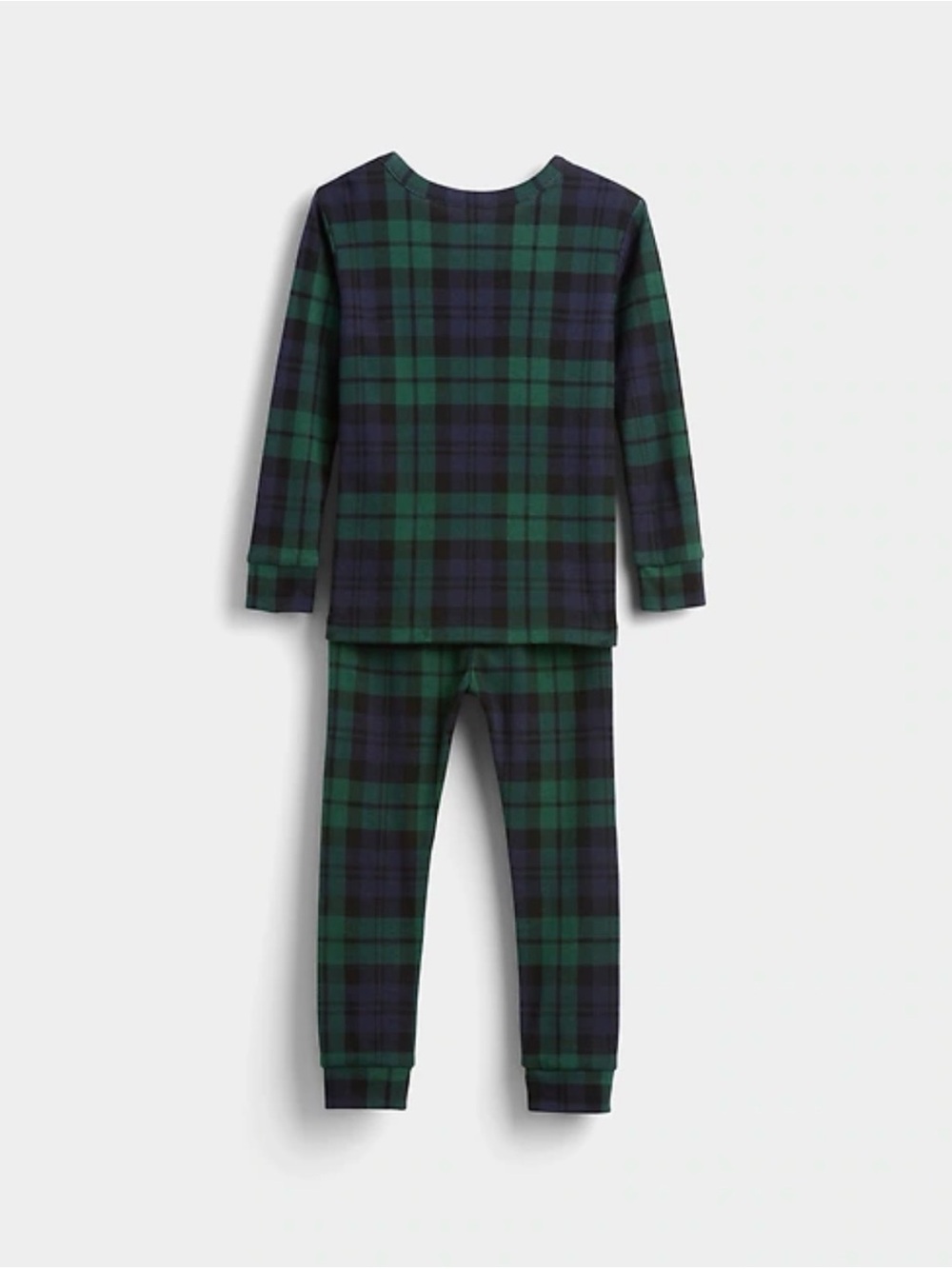 NEW! GAP KIDS Green & Navy Plaid Kids Pajama Set Size 4